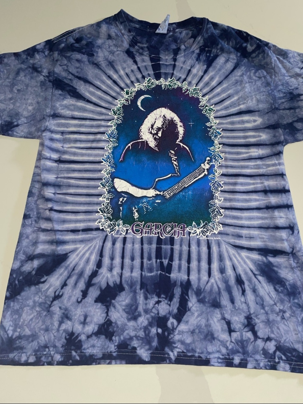 Jerry Garcia Tie-Dye Graphic Tee Glidan 1996
